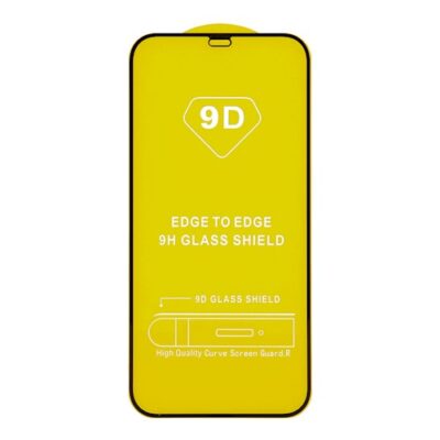 Tempered Glass 9D iPhone 12 Pro Max 6,7" black frame