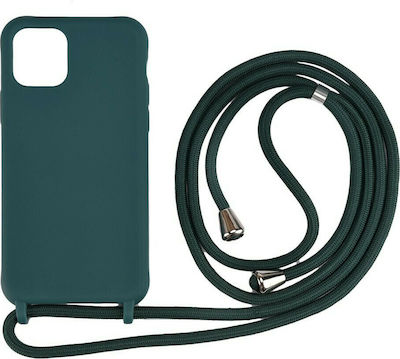 ΘΗΚΗ TPU FOR IPHONE 14 PLUS (6,7") ΜΕ ΛΟΥΡΑΚΙ CROSSBODY GREEN (Με Εσωτερική Επένδυση Βελούδο)